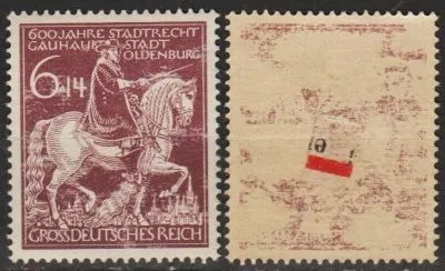 фото, 1945 - Рейх - 600 років Ольденбургу Mi.907 *