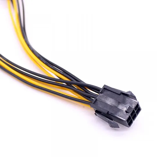 Кабель живлення внутрішній PCIePower 6p-8px2 F/M Lucom(62.09.8037) x2 0.2m Y-кабель 8pin (6+2) З аукціону