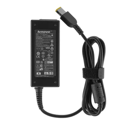 фото, Оригінальний блок живлення для ноутбука LENOVO 20V, 2.25A, 45W, USB+pin (Square 5 Pin DC Plug), black, RECTANGULAR