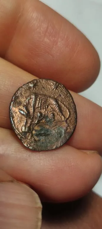 Древняя Монета Капитолийская Волчица, Ромул и Рем, император Рима Константин Великий tlb346 З аукціону