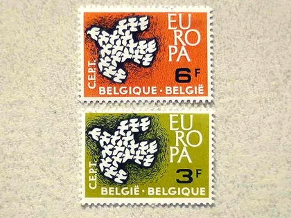 фото, Серія поштових марок Бельгія " Європа СЕРТ " 1961 рік **