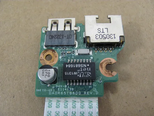 439-12 плата USB LAN DA0R65TB6D0 33R65U80010 для   HP Pavilion  15 E  15-E   оригінал З аукціону