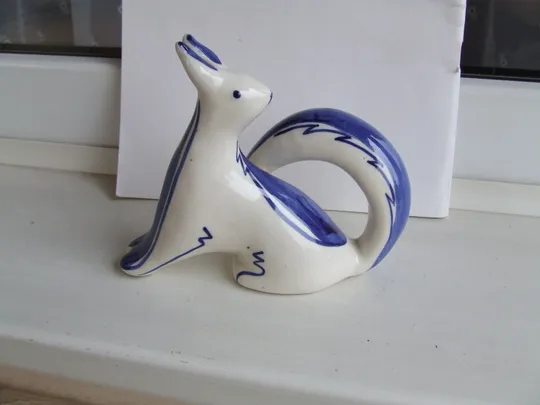 Гжель Білочка Бесарабова раз.16 х 13 см. 1960 р. ссср. Інтернет-аукціон