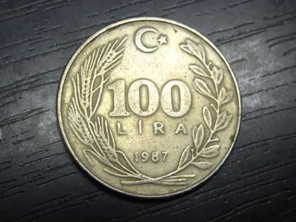 фото, 100 лір Туреччина 1987