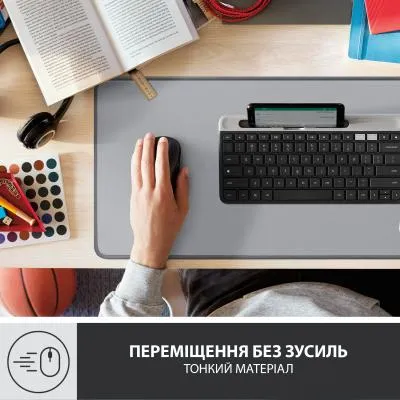 Коврик для мышки Logitech Desk Mat Studio Series Mid Grey (956-000052) Де купити