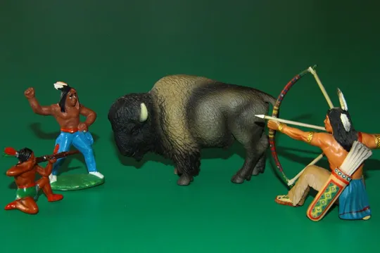БІЗОН зубр тварини животные SCHLEICH 90-100мм ФРГ ФРН Де купити