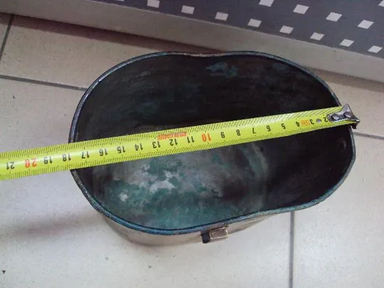 Купити Котелок армейский РИА клеймо орел ПБ И С. ПК 1912 СОЗ царский медь целый без дыр высота 13 см №10107