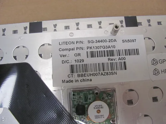 номер0953-13 клавіатура ДОНОР PK1307G3A10 595790-041 для HP EliteBook 8540w 8540p оригінал Де купити