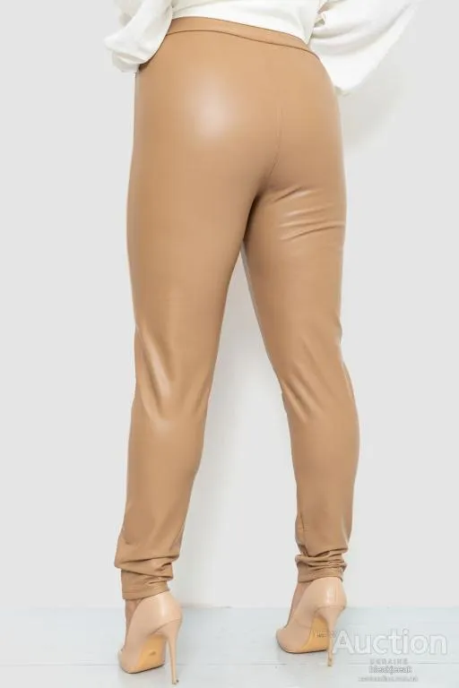 Лосины на флисе батал, цвет темно-бежевый, 102R271-1 Продаж