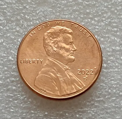 фото, (8174 ря) 1 цент 2022 D США