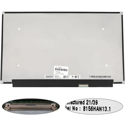 фото, Уценка А- Матриця 15.6 B156HAN13.1 (1920*1080, 40pin(eDP, IPS, 120HZ, 16.7M, 45% NTSC), LED, SLIM(без планок та вушок), матова,