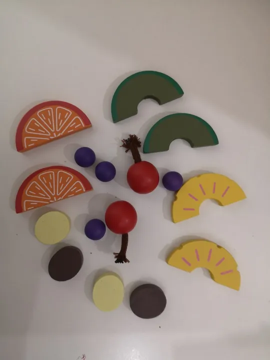 Дерев&#039;яні іграшки. Набір для морозива 4 предмета з фруктами (17) Де купити