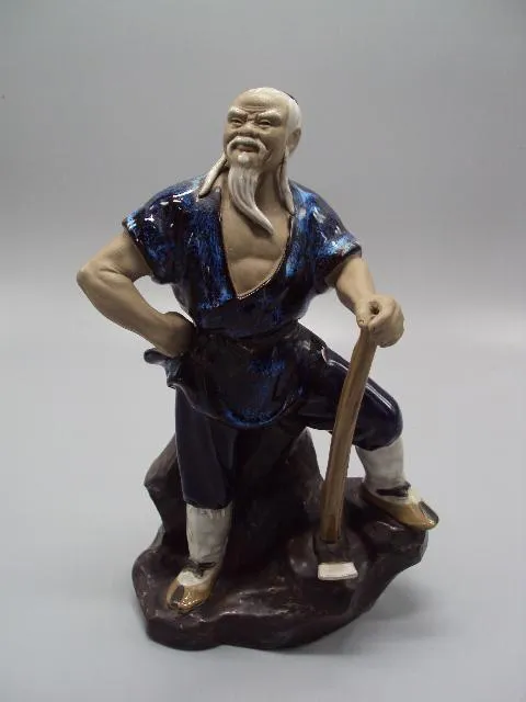Фигура керамика статуэтка Китай китаец стоит с киркой высота 22,5 см №13566 Ціна
