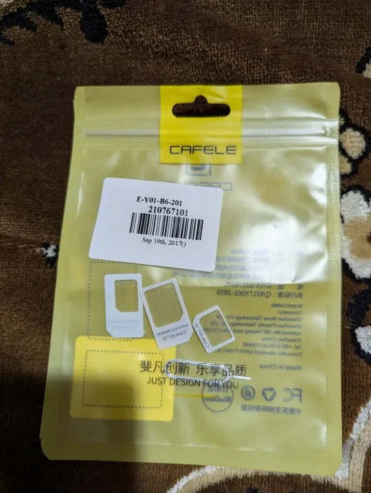 5шт 4в1 Cafele адаптери для сім-карт MiniSim MicroSim NanoSim скріпка Ціна