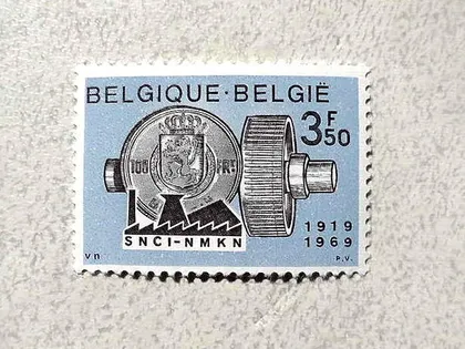 фото, Поштова марка Королівство Бельгія 1969 рік **