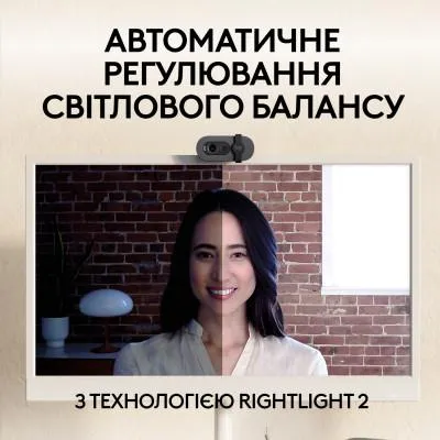 Веб-камера Logitech Brio 105 Full HD 1080p Graphite (960-001592) Де купити