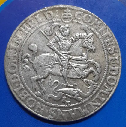 фото, Мансфельд-Айслебен (Німецька держава) 1/4 талера 1579 року.  Копія.