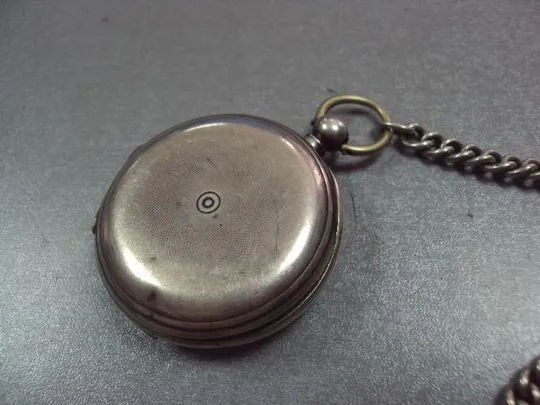 Купити Карманные часы echappement a ancre Qualite Robert серебро 84 проба с цепочкой вес 122,9 г №9513