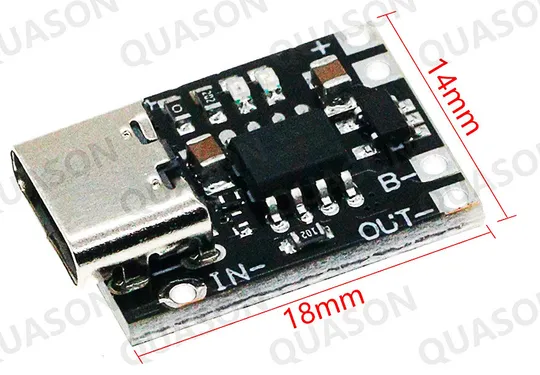 Купити Контролер заряду літієвої батареї TP4056 Li-Ion Type-C