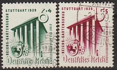 фото, 1939 - Рейх - Садова виставка в Штутгарті Mi.692-93  _9.0 €