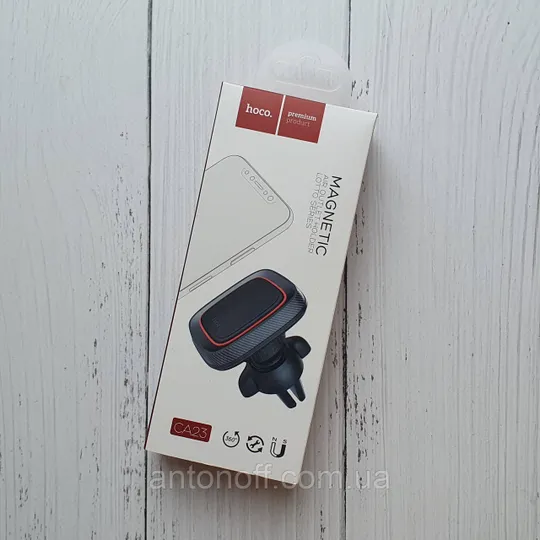 Автотримач Hoco CA23 для телефона магнітний в решітку повітрообдув Чорний Ціна