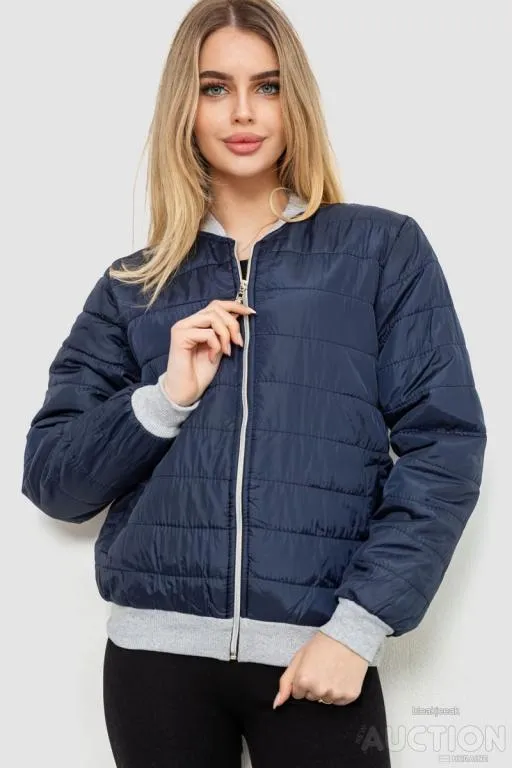 Бомбер женский, цвет темно-синий, 243R03960 Ціна