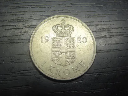 фото, 1 крона 1980 Данія