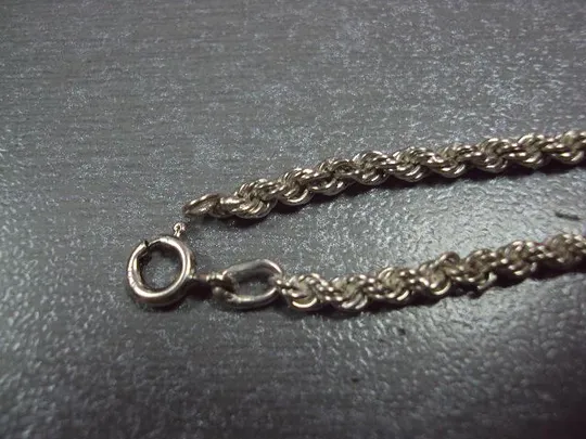 Браслет плетение двойное ролло гарибальди серебро 925 проба украина вес 4,33 г длина 16,5 см №10570 З аукціону