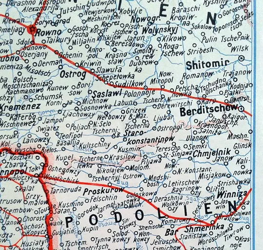 Мапа карта Південно-Східний театр військових дій Перша світова 1919 Fv8.3 З аукціону