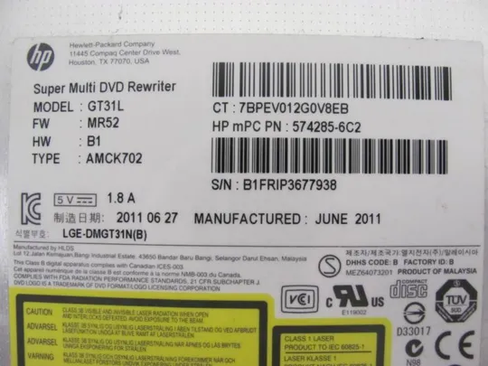 №259-11 DVD-привод 690408-001 для HP ProBook 6560b 6565b 6570b 6575b оригінал Інтернет-аукціон