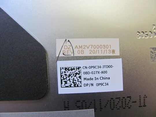 номер0975-1 кришка матриці Кришка дисплея Тильна кришка Корпус матриці Верхня кришка Задня кришка matrix cover Top Case LCD Cover Rear Lid Back Cover Housing Cabinet AM2V700301 0P9C34  для Dell Precision  7550 7560 оригінал в Україні