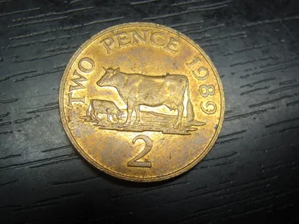 фото, 2 пенса 1989 Гернсі рідкісна