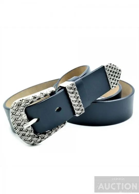 Купити Жіночий шкіряний ремінь Темно-синій