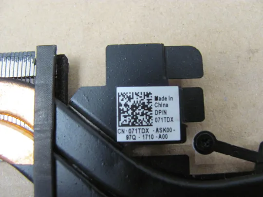 674-31 термотрубка охолодження 071TDX  1320-00X3000 для Dell Inspiron 15 7000 7590 7591   оригінал Де купити