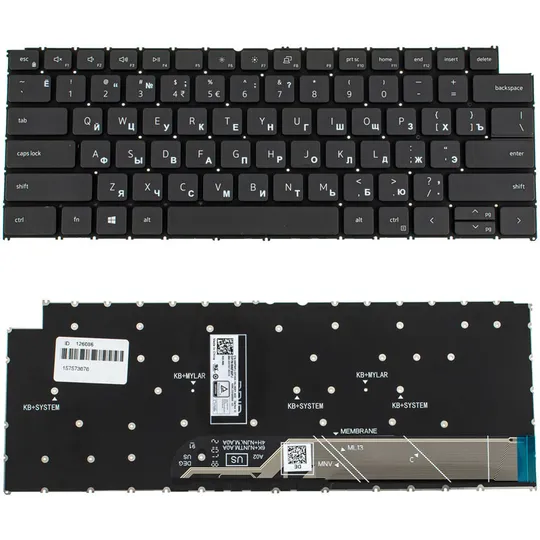 Клавіатура для ноутбука DELL (Vostro: 5310, 5320) rus, black, без фрейму Ціна