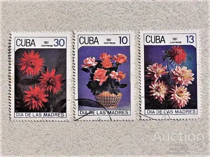 фото, Серія поштових марок Куба " Флора " 1987 рік