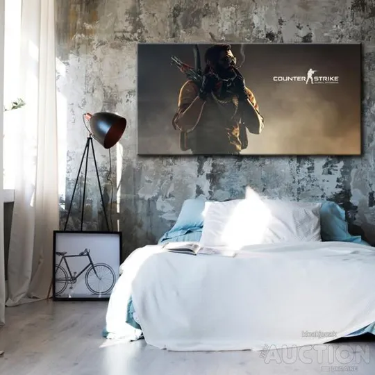 Картина на холсті CS Go 90x180см З аукціону