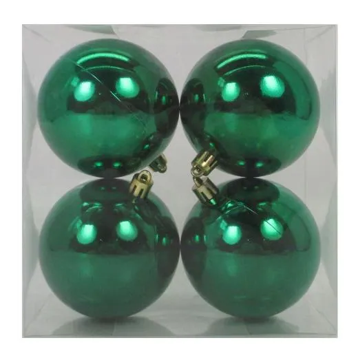 Набор игрушек на елку YES 974906 8 см 4 шт зеленый Ціна