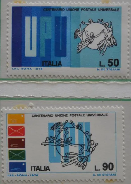 фото, Италия Почтовый Союз 1974 MNH