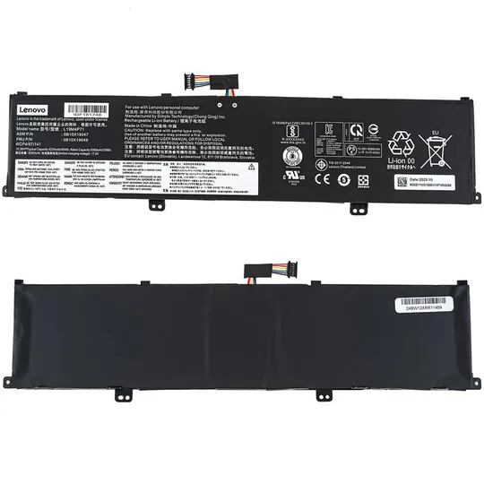 Оригінальна батарея для ноутбука LENOVO L19C4P71 (ThinkPad X1 Extreme 3rd Gen, P1 Extreme Gen3) 15.36V 5230mAh 80Wh Black Ціна