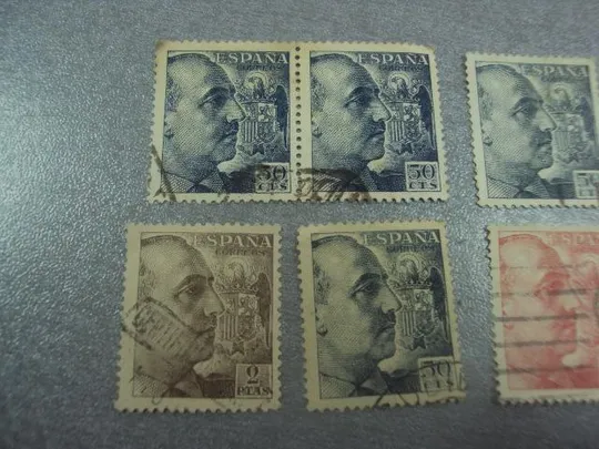 марки Испания личности 1909 король глава генерал гербы лот 12 шт №74 Продаж