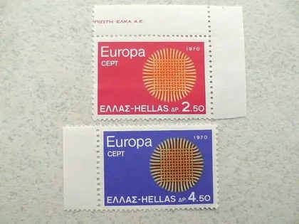 фото, Серія поштових марок Греція " Європа СЕРТ " 1970 рік **