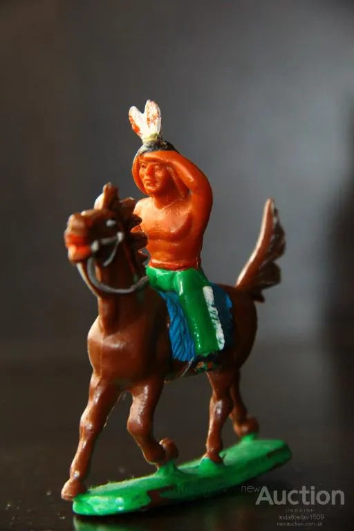 индеец ГДР №097 ЖЕЛЕЗНАЯ РАКУШКА на коне №311 Фрихольд Фишер Ціна