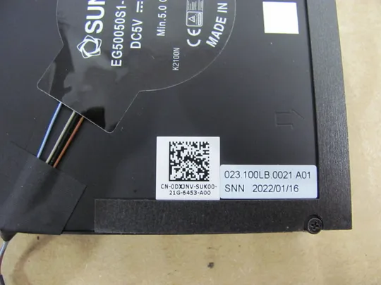 номер0728-27 Вентилятор (кулер, FAN) 0DXJNV 023.100LB.0021  для  DELL  Latitude 5520 5521 Precision 3560 3561 оригінал З аукціону