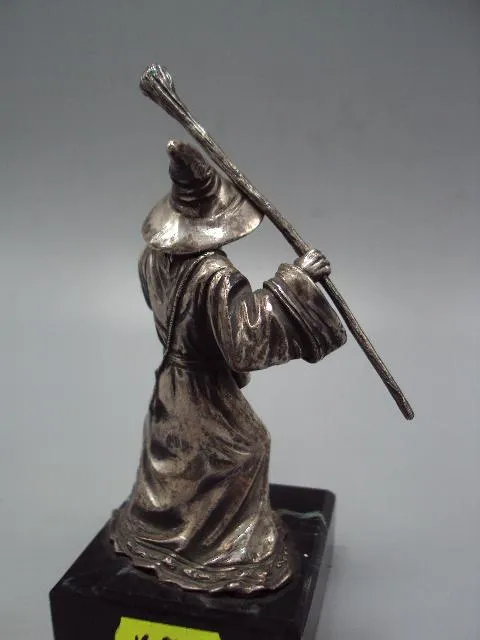 Фигура на подставке статуэтка Гендальф Властелин колец Гэндальф серебро 925 проба вес 291,98 г №9433 Інтернет-аукціон