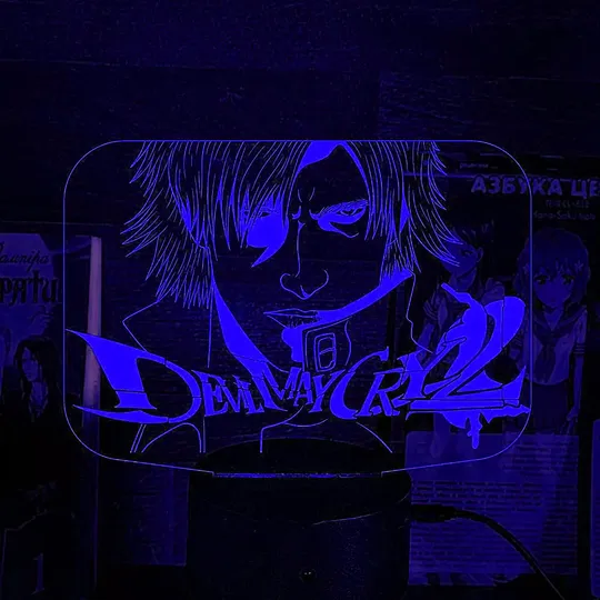 Акриловий світильник-нічник Devil May Cry 4 синій tty-n002004 Ціна