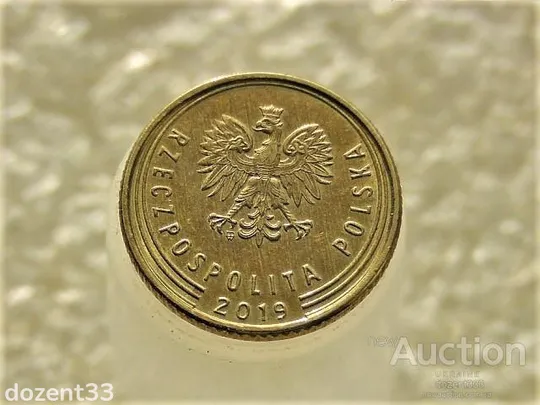 Купити 1 грош 2019 рік Польща  (849)