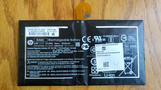 Купити Li-Ion Аккумулятор к планшету HP EA02 Notebook Battery 3.8V 21Wh 2 ячеек 5530mAh