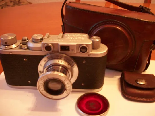 Фотоаппарат 1930-x годов, ФЭД Трудкомунна НКВД УССР, Футляр, крышка. Сохранность блеск. Цена-Мин Ціна