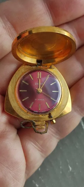Часы кулон Заря СССР на отличном ходу экспортный вариант,позолота bf965 Інтернет-аукціон